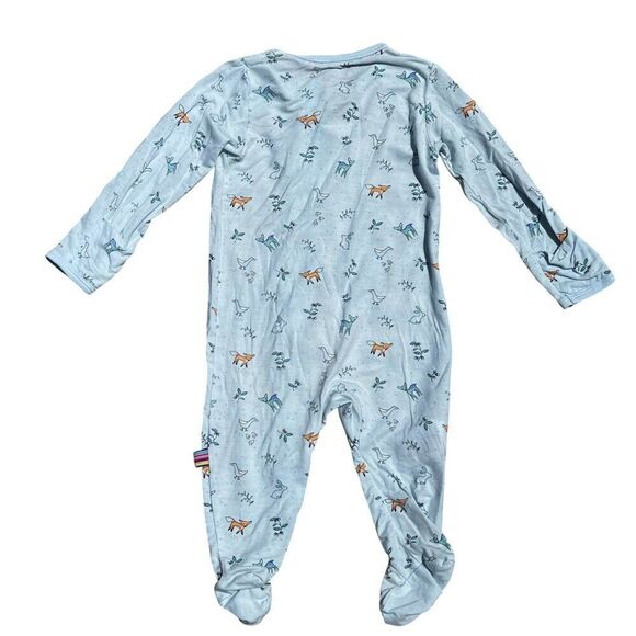 Magnetic Me Blue Woodsy Tale Modal Magnetic Footie Size 0-3M - Picture 3 of 3